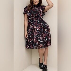Torrid mini chiffon smocked dress